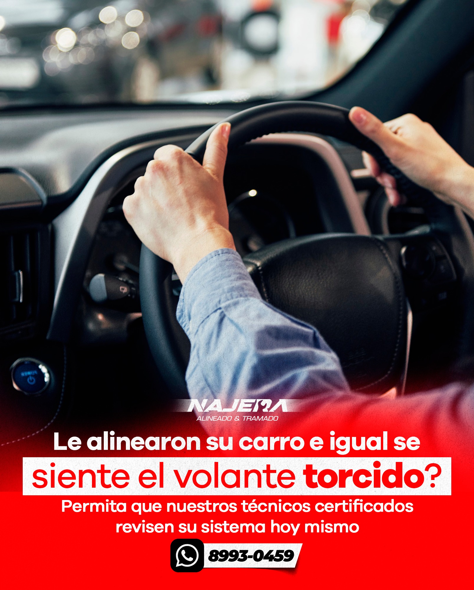 No dejes que tu auto se desvíe del camino El Secreto de la Optimización con la Nueva Tecnología de Alineado y Tramado Nájera