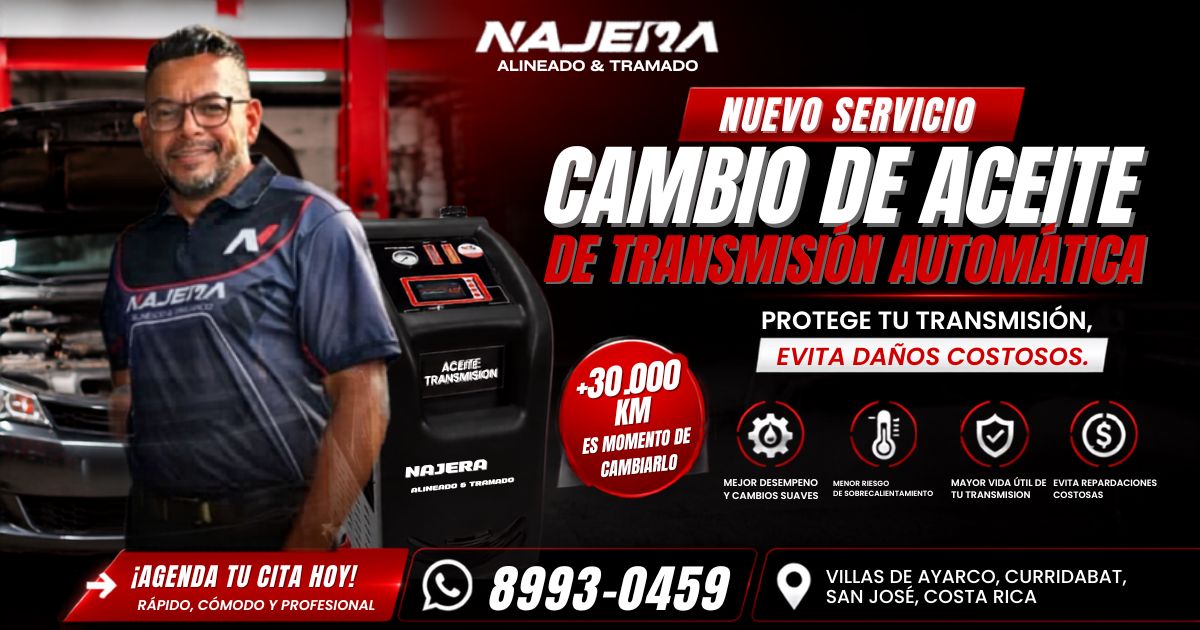 Cambio de aceite de transmisión automática