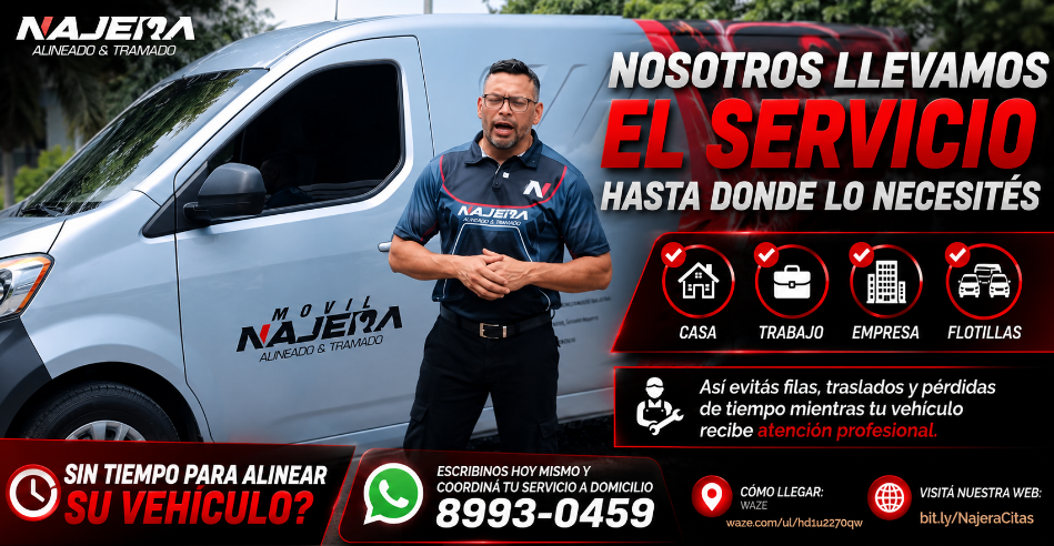 Servicio de alineación a domicilio