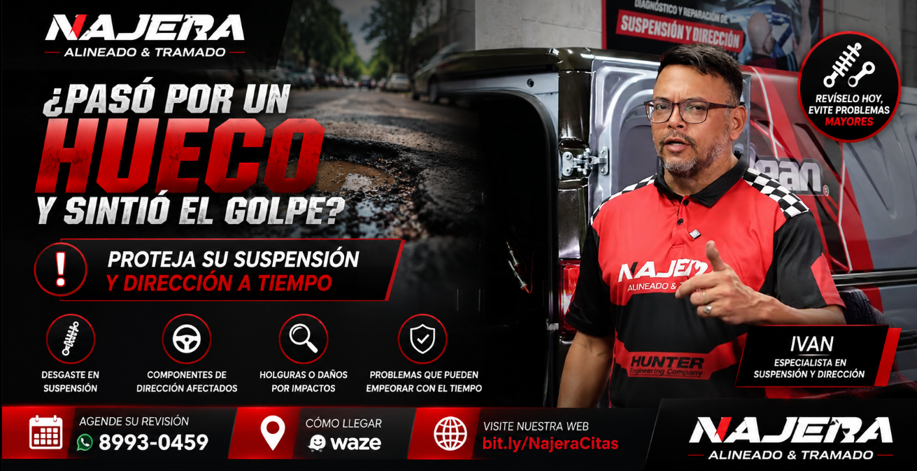 Pasó por un hueco y sintió el golpe