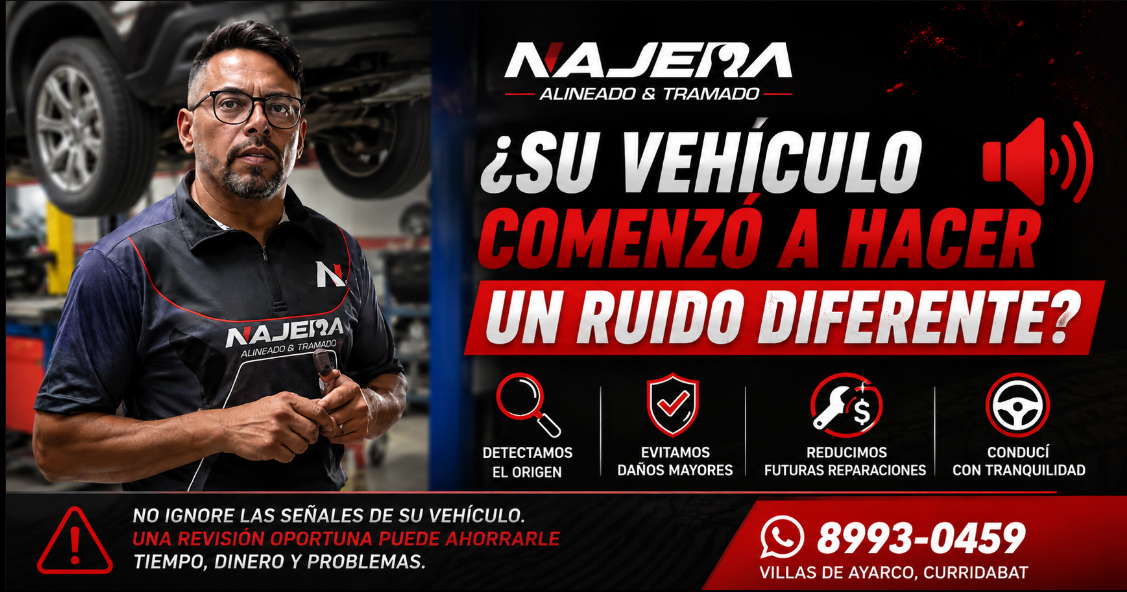 ¿Su vehículo comenzó a hacer un ruido diferente Diagnóstico de ruidos y señales que no debe ignorar